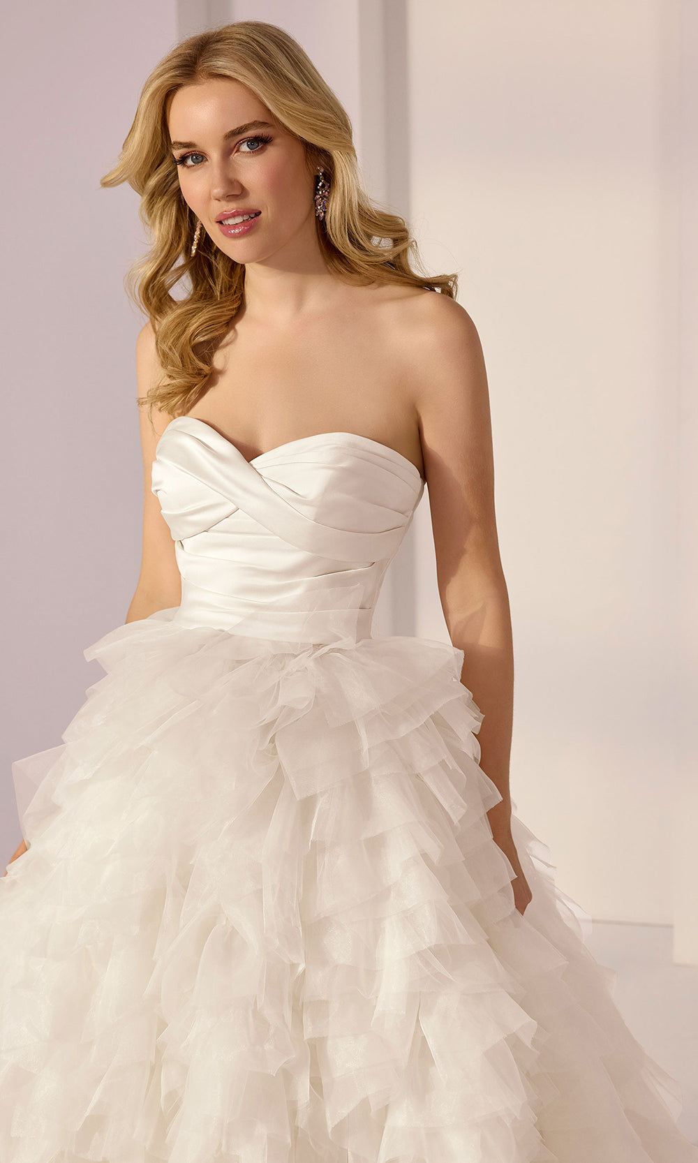 Mori Lee 49220 - Sweetheart Neck Tiered Ruffle Ballgown - view 5