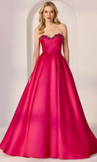 Mori Lee 49221 - Box-Pleated Skirt Strapless Mikado Gown - view 5