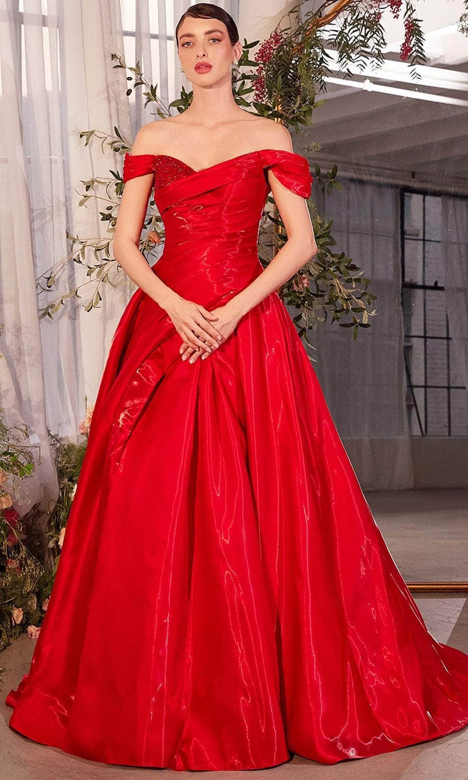 Ruched Organza Ballgown