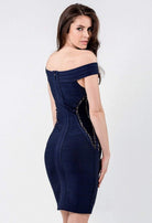 Terani Couture - Dashing Bandage Off-Shoulder Dress 1523C0322