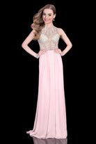 Terani Couture - 1615P1294A Pearls and Crystals Embellished Long Gown - designer evening gown at Silhouette Dresses
