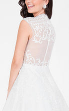 Terani Couture - High Neck Beaded A-line Cocktail Dress 1711P2249
