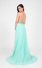 Terani Couture - Illusion Sweetheart Chiffon Gown 1712P2512