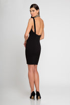 Terani Couture - 1721C4014 Split Shoulder Sheath Dress