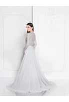 Terani Couture - 1813M6703 Shimmering Long Sleeve Evening Gown