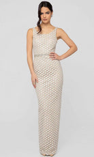 Terani Couture - 1911E9087 Lace Gown with Quarter Sleeve Jacket