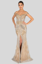 Terani Couture - 1912GL9572 Sparkling Off-Shoulder Mother of the Groom Gown - designer evening gown at Silhouette Dresses