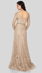 Terani Couture - 1913E9229 Embellished Lace Long Sleeve A-line Dress