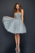 Terani Couture - 1921H0320 Beaded Strapless Sweetheart Cocktail Dress - designer prom dress at Silhouette Dresses