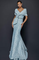 Terani Couture - 1921M0726 Embroidered Trumpet Mother of the Groom Dress - back view