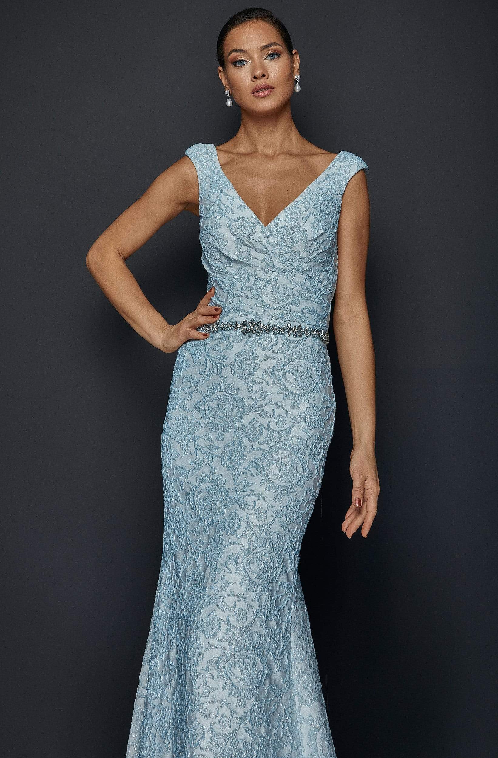 Terani Couture - 1921M0726 Embroidered Trumpet Mother of the Groom Dress - view 4