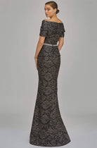 Terani Couture - 1921M0727 Off-Shoulder V-Neck Mother of the Groom Sheath Gown - view 6