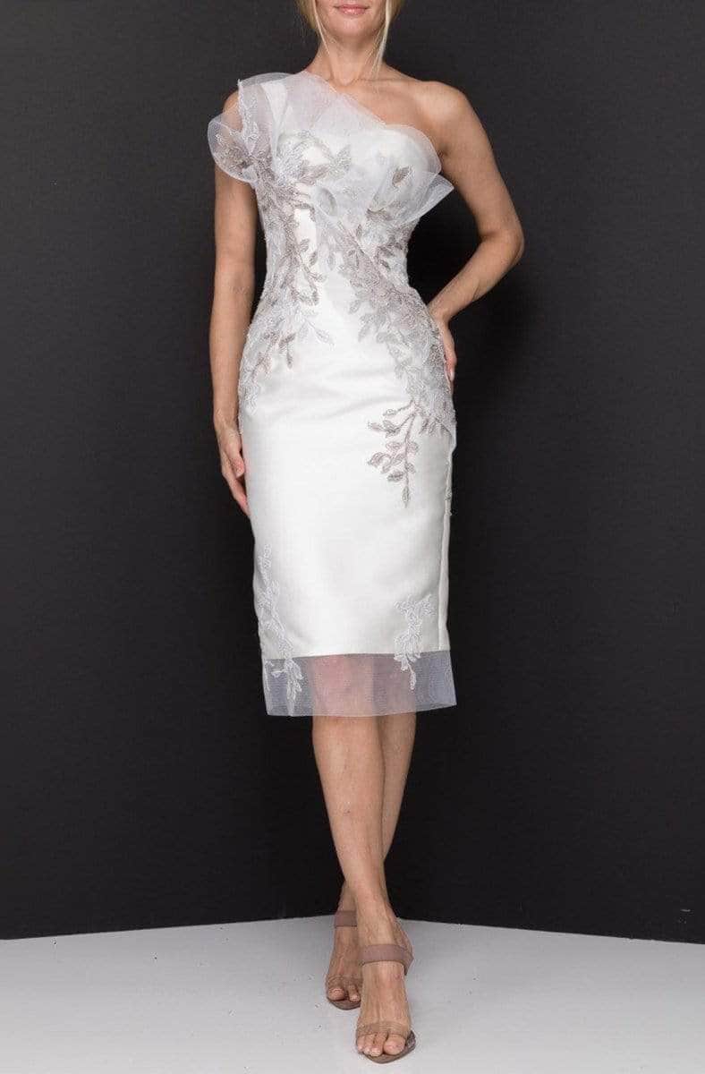 Terani Couture 2011C2003 - Ruffled Asymmetric Cocktail Dress - view 5