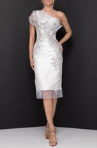 Terani Couture 2011C2003 - Ruffled Asymmetric Cocktail Dress - view 5