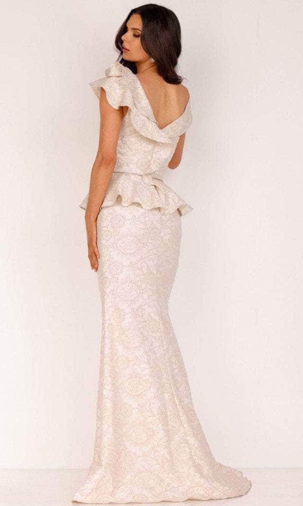 Terani Couture 2011M2167 - Ruffle Peplum Mermaid Evening Dress
