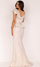 Terani Couture 2011M2167 - Ruffle Peplum Mermaid Evening Dress