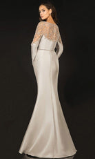 Terani Couture - 2011M2457 Bateau Sheer Embellished Gown