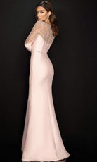 Terani Couture - 2011M2457 Bateau Sheer Embellished Gown