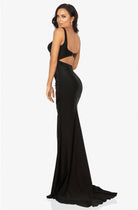 Terani Couture - 2011P1061 Scoop Neck Ruched Fitted Dress - view 4
