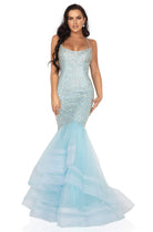 Terani Couture - 2011P1143 Bedazzled Halter Neck Trumpet Dress