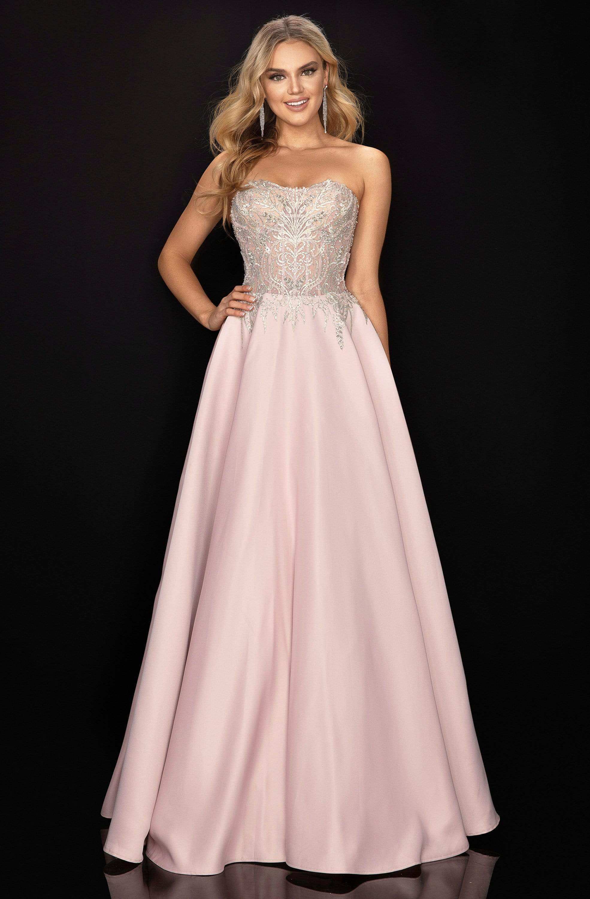 Terani Couture - 2011P1197 Beaded Sweetheart A-Line Evening Gown - designer prom dress at Silhouette Dresses