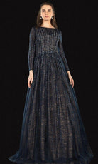 Terani Couture - 2021M2973 Bateau Embellished A-Line Gown