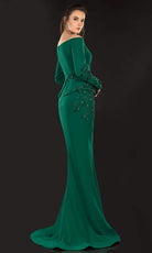 Terani Couture - 2021M2988 Beaded Lace Long Sleeve Trumpet Dress