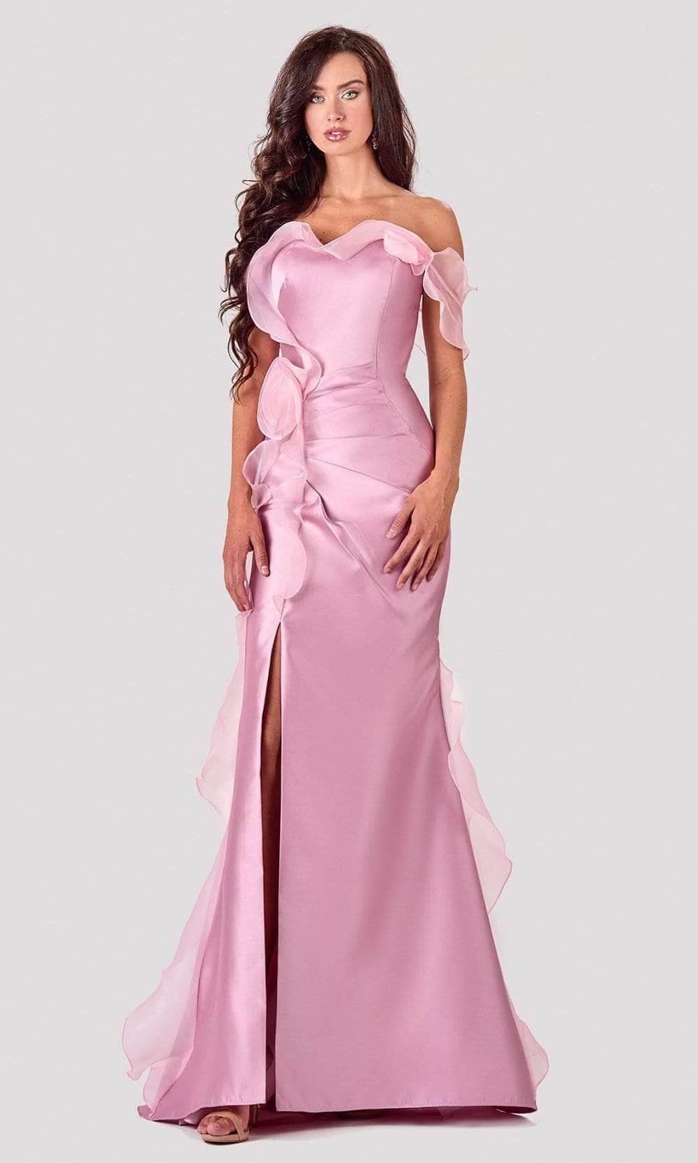 Terani Couture - 2111E4743 Strapless Mermaid Gown - back view