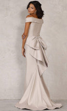Terani Couture - 2111M5299 Off Shoulder Ruched Long Gown