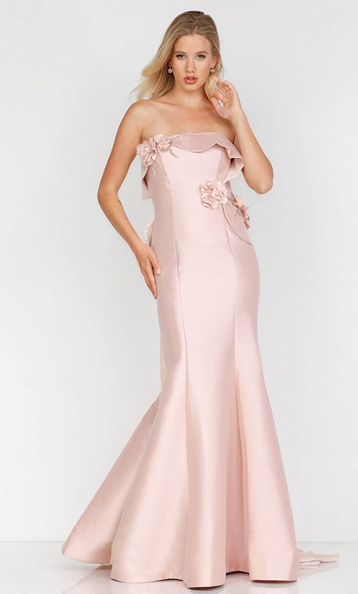 Terani Couture 231E0308 - 3D Embellished Strapless Evening Dress - view 5