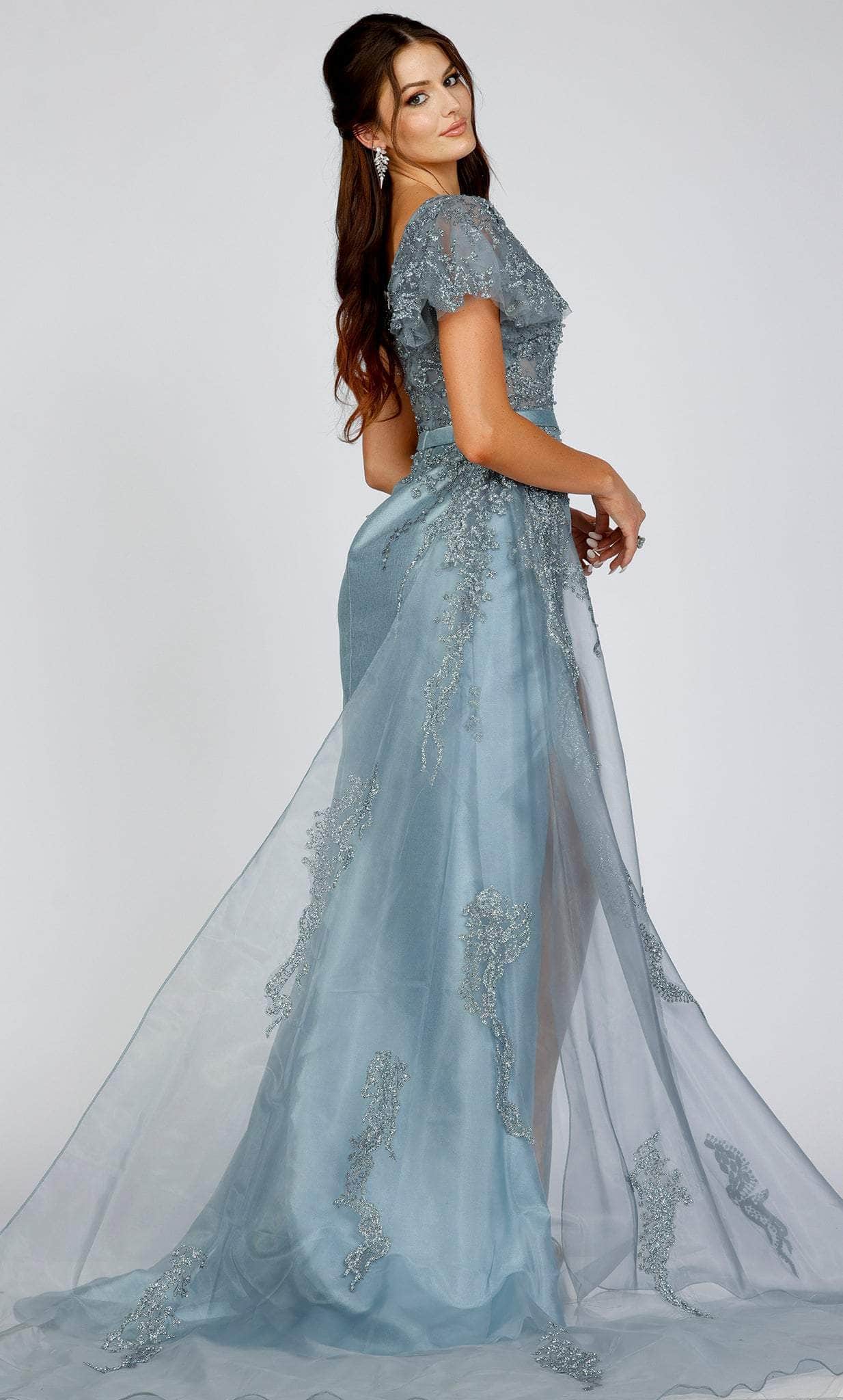 Terani Couture 231E0517 - Ruffled Asymmetrical Prom Gown - view 5