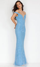 Terani Couture 231GL0411 - Off-Shoulder Mermaid Evening Dress - designer evening gown at Silhouette Dresses