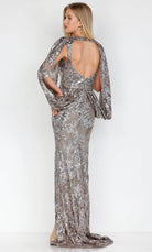 Terani Couture 231M0356 - Modified Sleeve Floral Sequined Gown