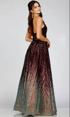 Terani Couture 231P0024 - Sequin A-Line Prom Gown - back view