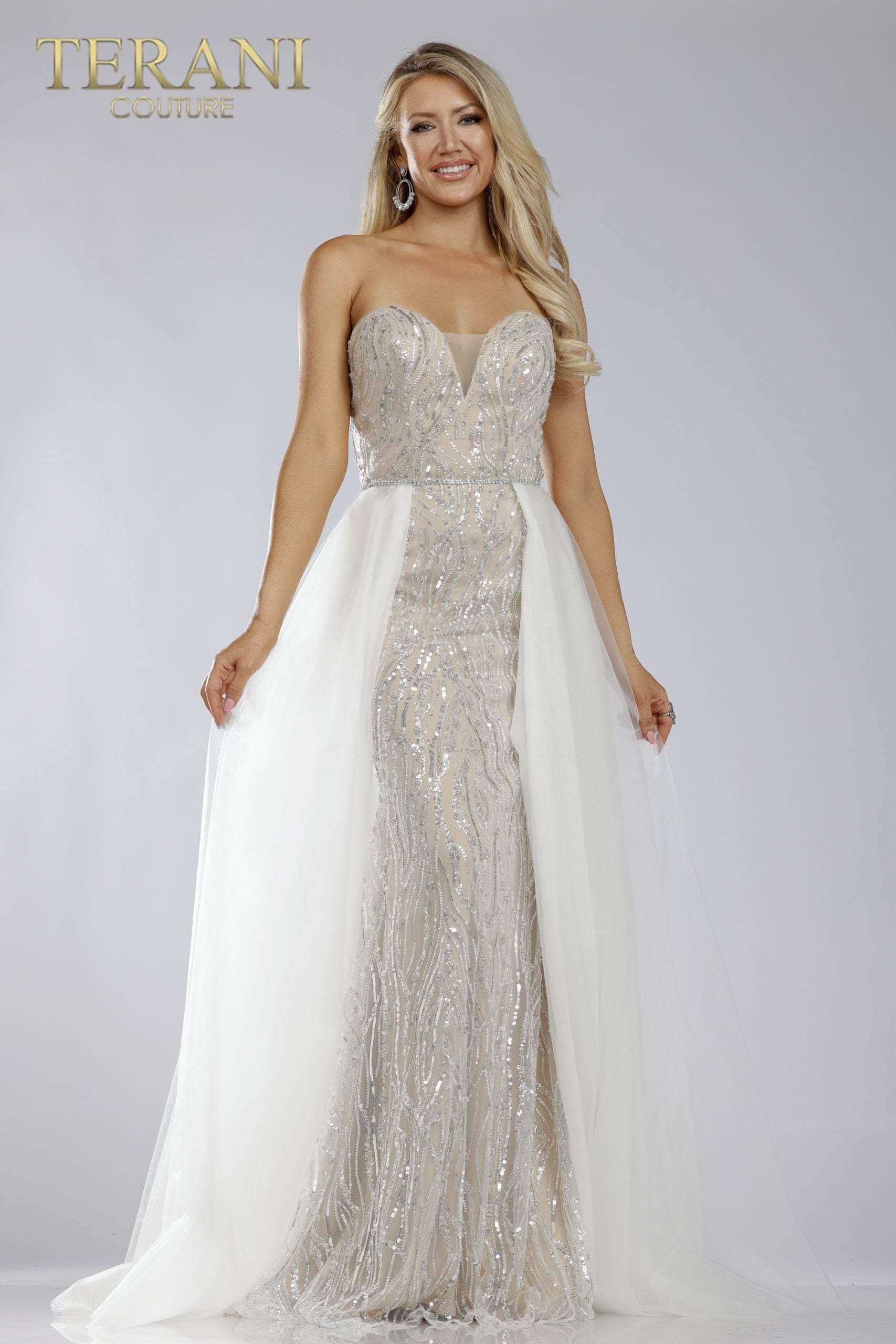Terani Couture 231P0029 - Strapless Sweetheart Fully Lined Gown - designer prom dress at Silhouette Dresses