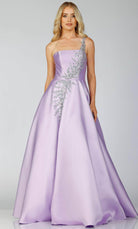 Terani Couture 231P0175 - Embellished One Sleeve Prom Gown - designer evening gown at Silhouette Dresses