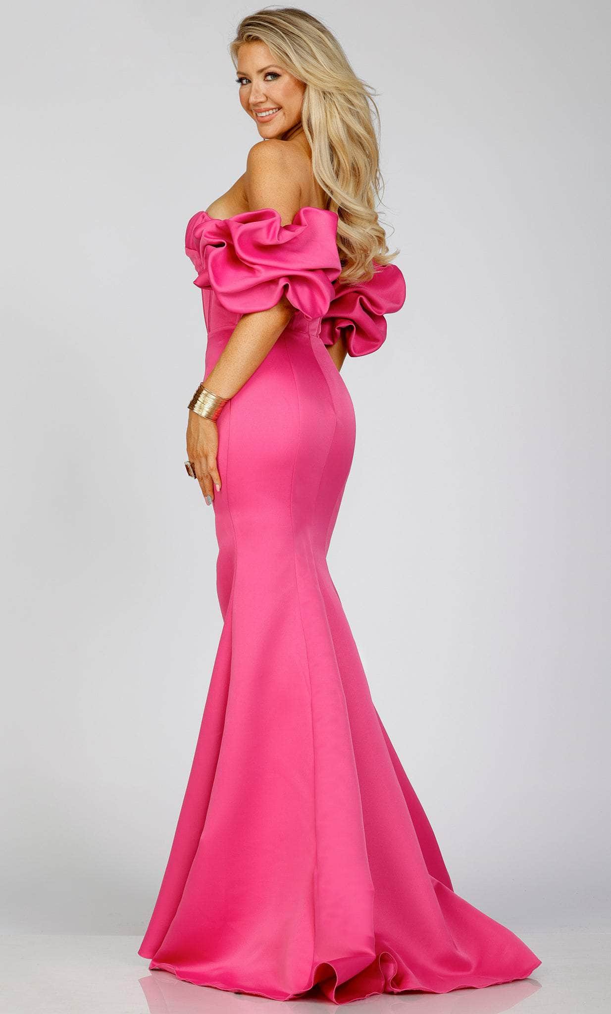 Terani Couture 231P0181 - Off-Shoulder Ruffled Sleeve Prom Gown - view 5