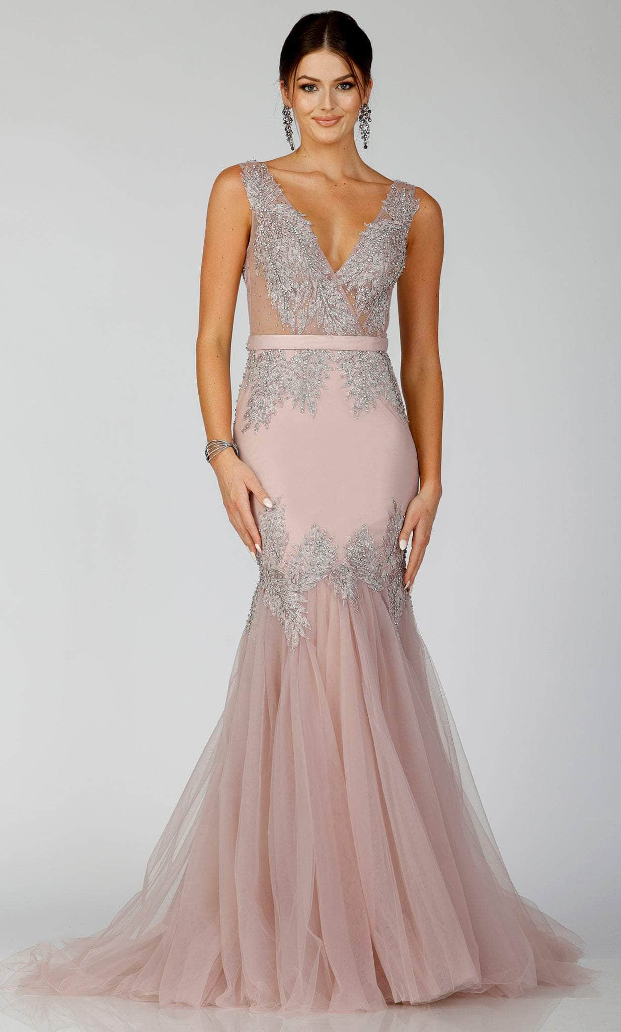 Terani Couture 231P0189 - Applique Mermaid Prom Gown - designer prom dress at Silhouette Dresses