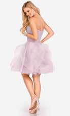 Terani Couture 231P0590 - Strapless Tulle A-Line Cocktail Dress - back view