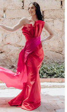 Terani Couture 232E1276 - Bow Bodice Strapless Evening Gown - view 4