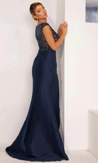 Terani Couture 232E1300 - Bejeweled Cap Sleeve Evening Dress
