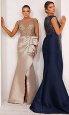 Terani Couture 232E1300 - Bejeweled Cap Sleeve Evening Dress - view 6