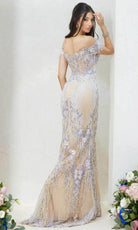 Terani Couture 232GL1493 - Embroidered Off-Shoulder Prom Dress