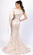 Terani Couture 232M1571 - Asymmetrical Jacquard Evening Dress