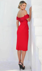 Terani Couture 241C2330 - Twist Off Shoulder Cocktail Dress