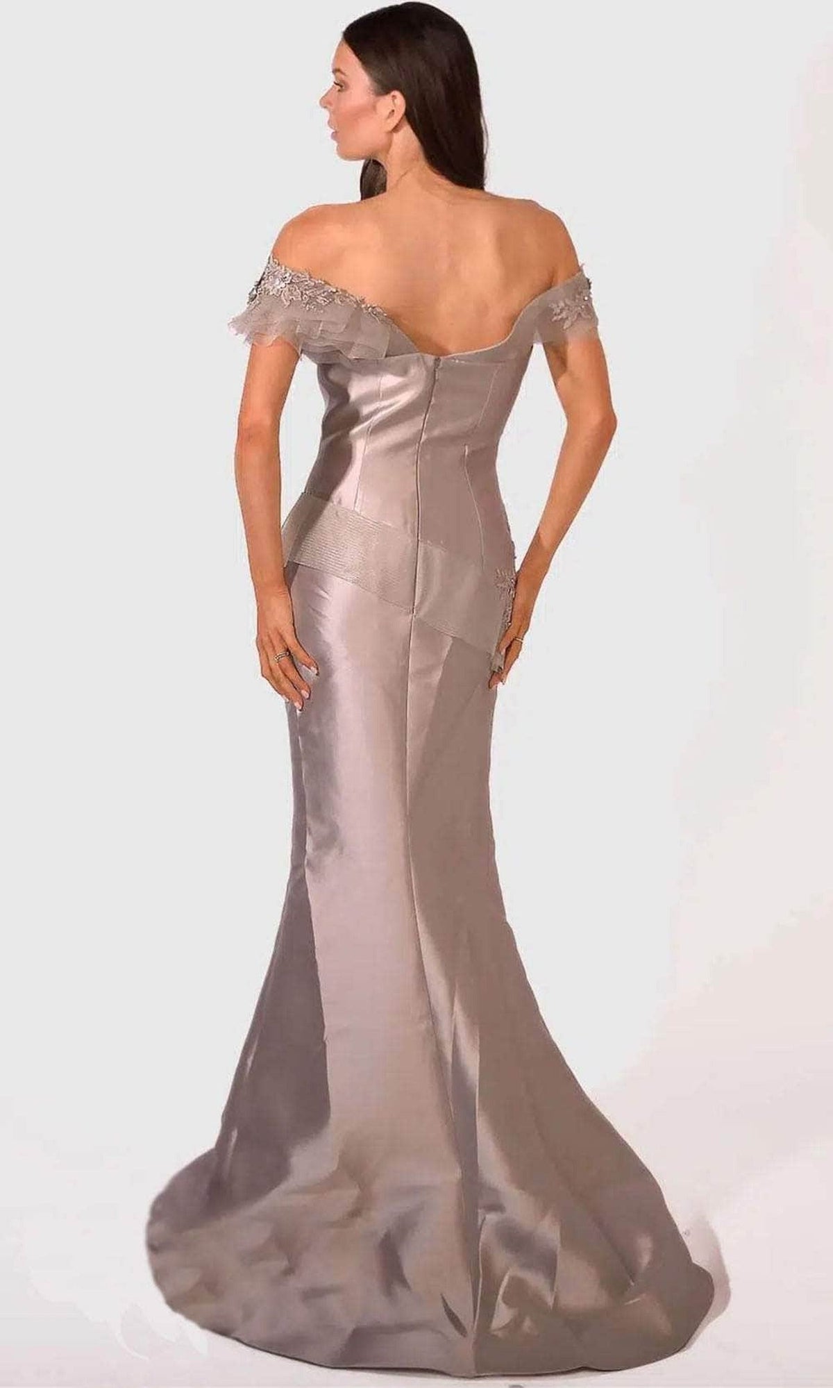Terani Couture 241E2478 - Floral Embroidery Evening Dress