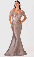 Terani Couture 241E2478 - Floral Embroidery Evening Dress