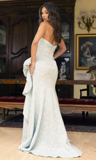 Terani Couture 241E2525 - Straight Across Side Draped Evening Gown