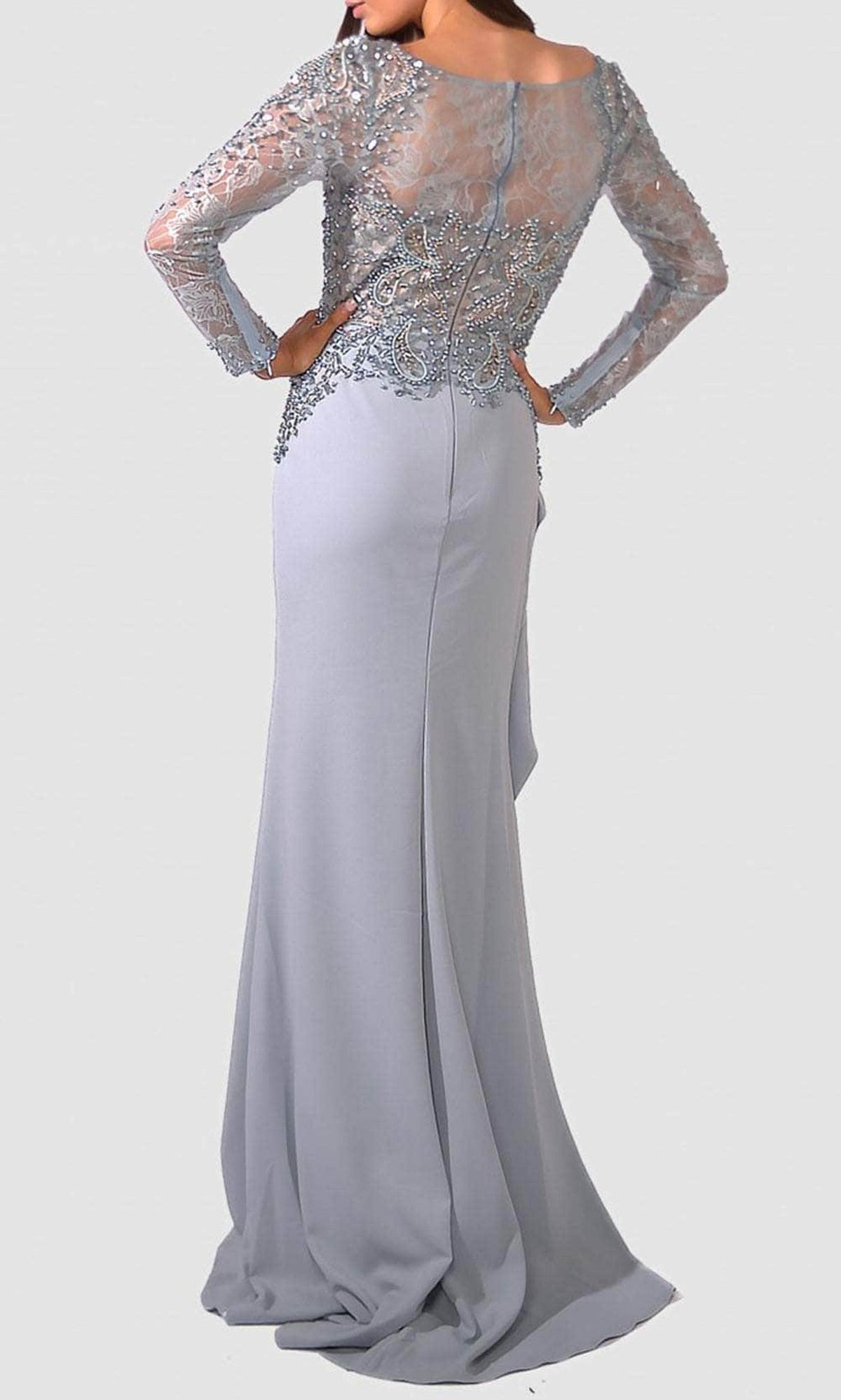 Terani Couture 241M2730 - Beaded Long Sleeve Evening Dress