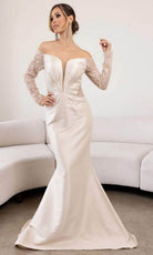 Terani Couture 241M2734 - Long Sleeve Off Shoulder Gown